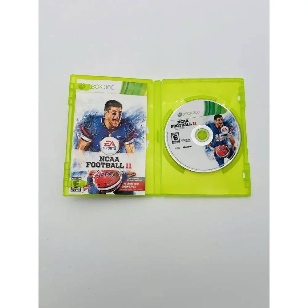 NCAA Football 11 (Microsoft Xbox 360, 2010) CIB Tested Working VG Cond Complete